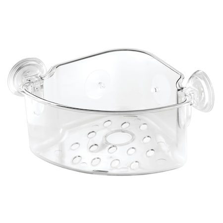 Interdesign iDesign Power Lock Clear Plastic Shower Basket 52720